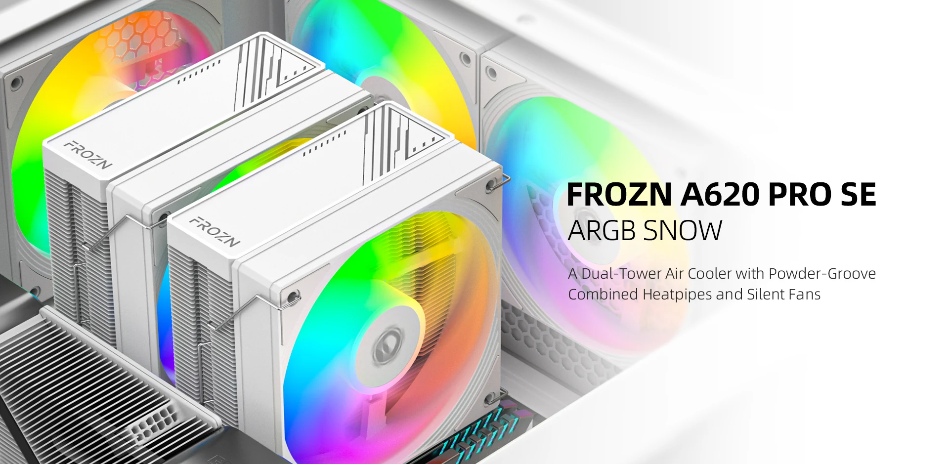 Tản nhiệt khí ID-Cooling FROZN A620 PRO XE ARGB SNOW - NEW