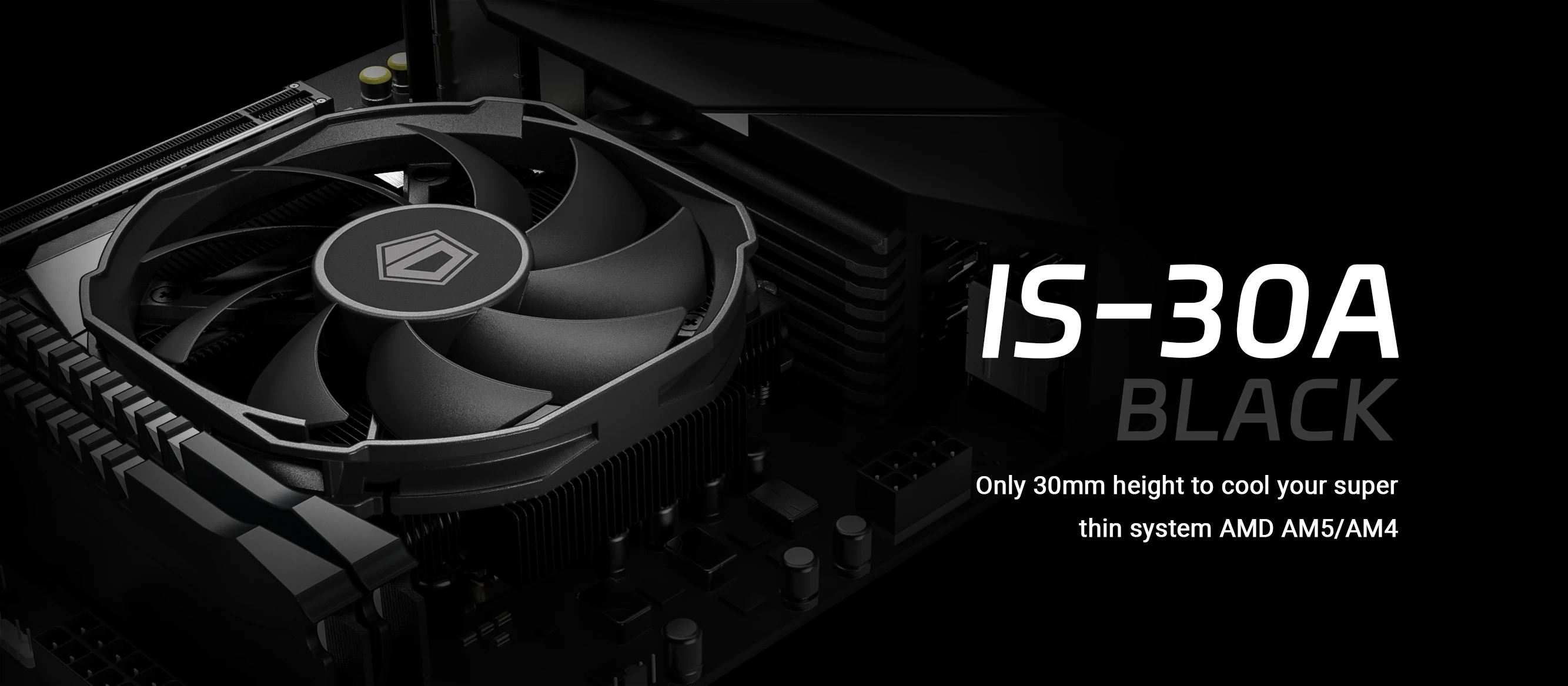 Tản nhiệt khí ID-Cooling IS-30A BLACK - NEW