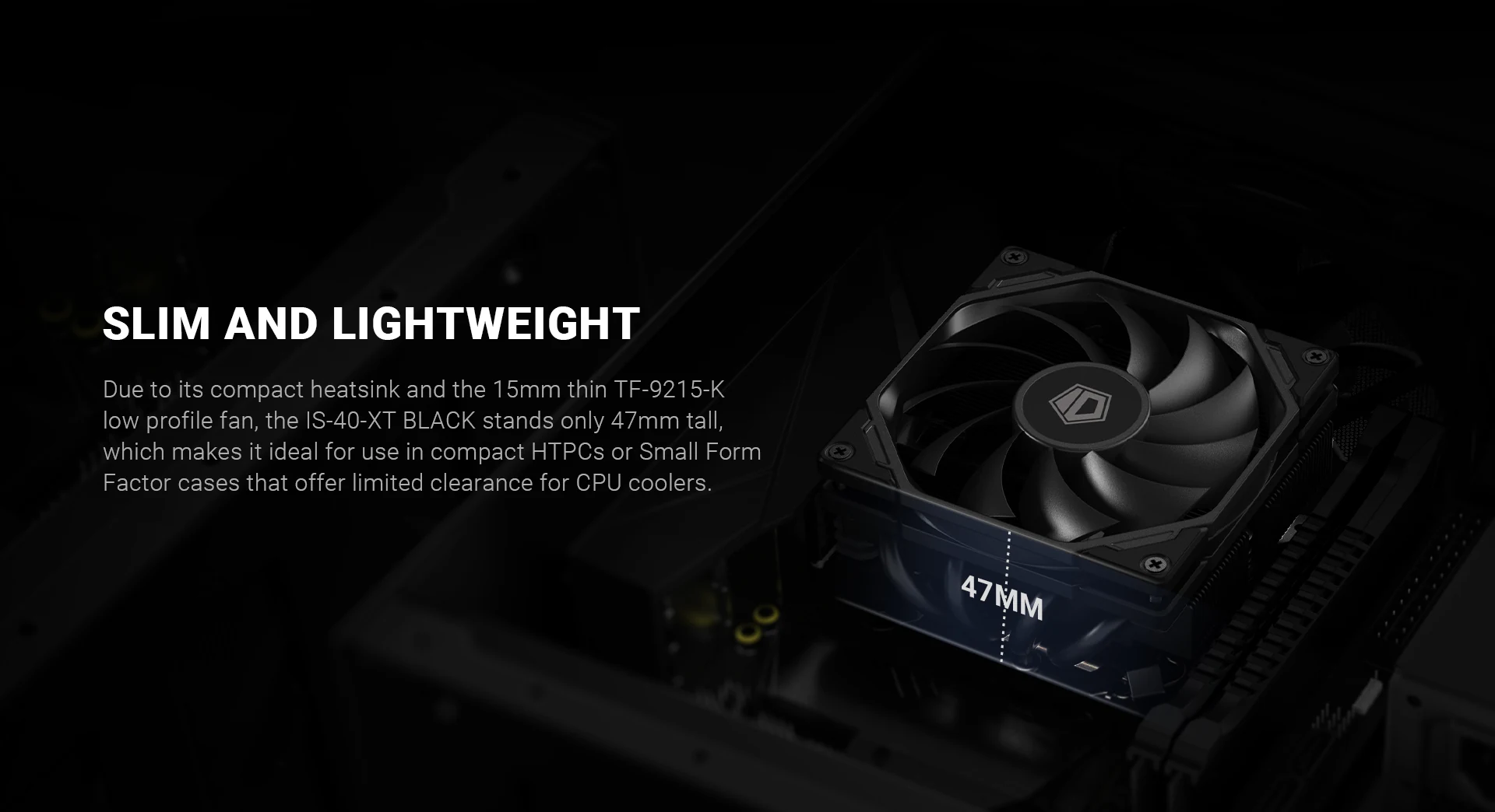 Tản nhiệt khí ID-Cooling IS-40-XT BLACK - NEW