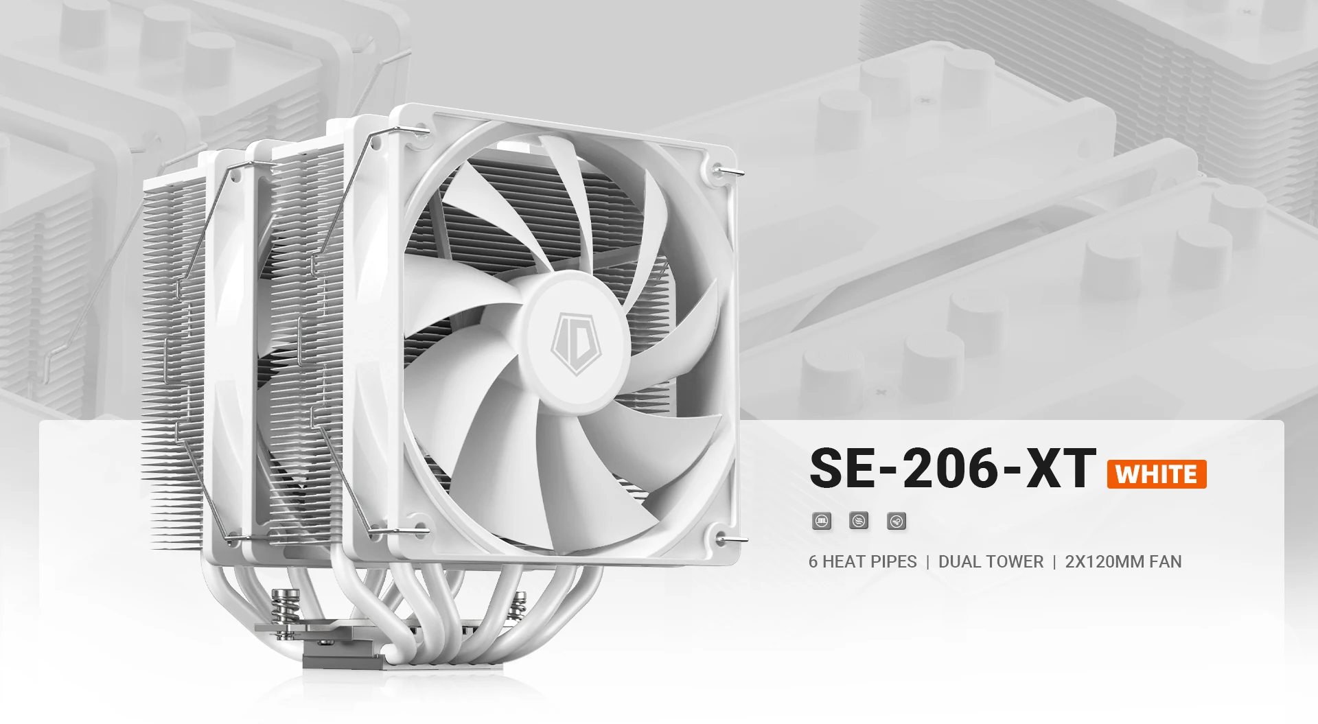Tản nhiệt khí ID-Cooling SE-206-XT WHITE - NEW