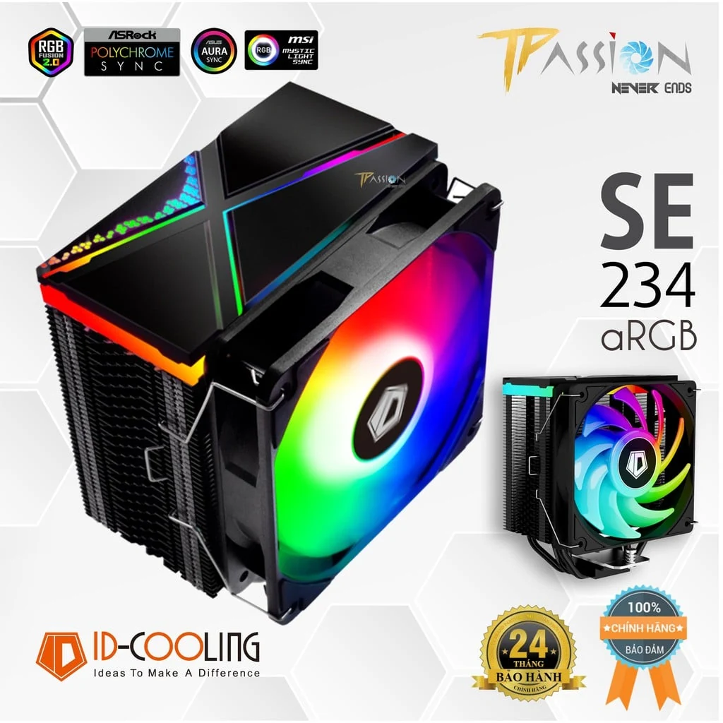 Tản nhiệt khí ID-Cooling SE-213 RAINBOW - NEW