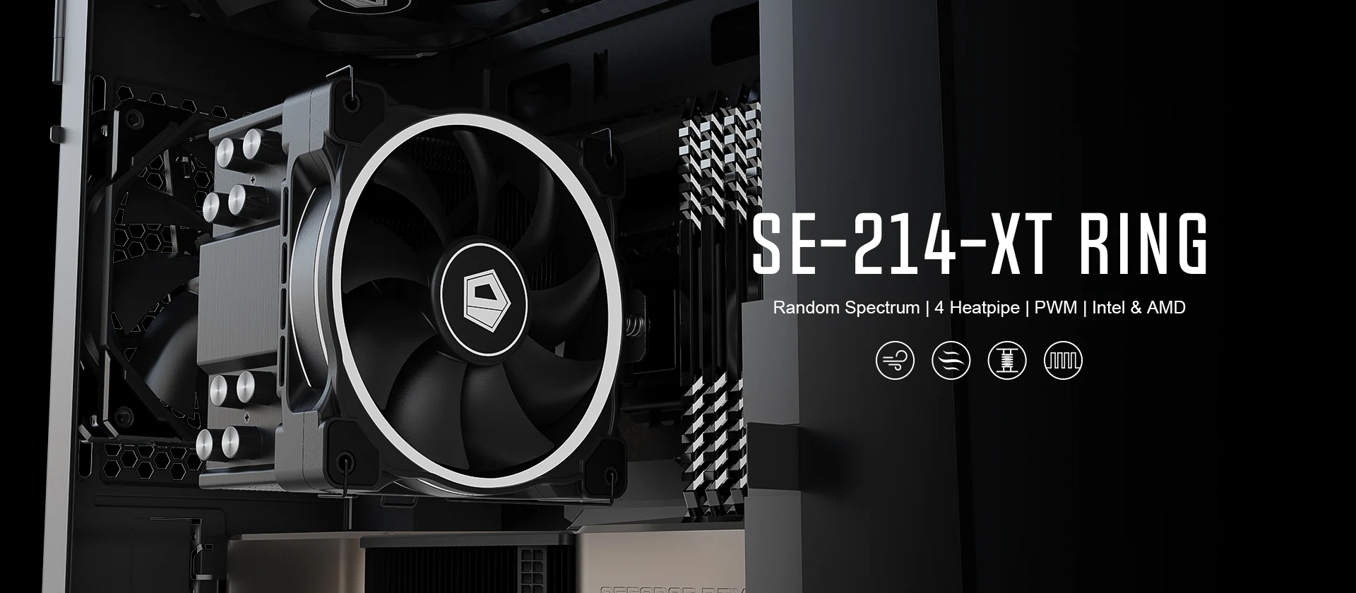 Tản nhiệt khí ID-Cooling SE-214-XT RING - NEW