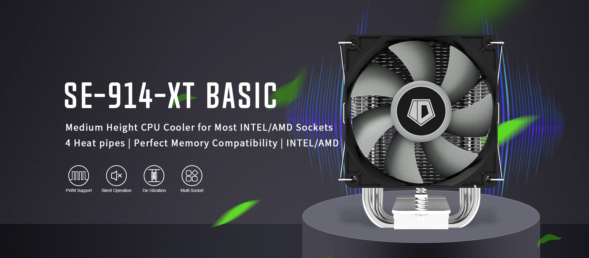 Tản nhiệt khí ID-Cooling SE-914-XT BASIC - NEW