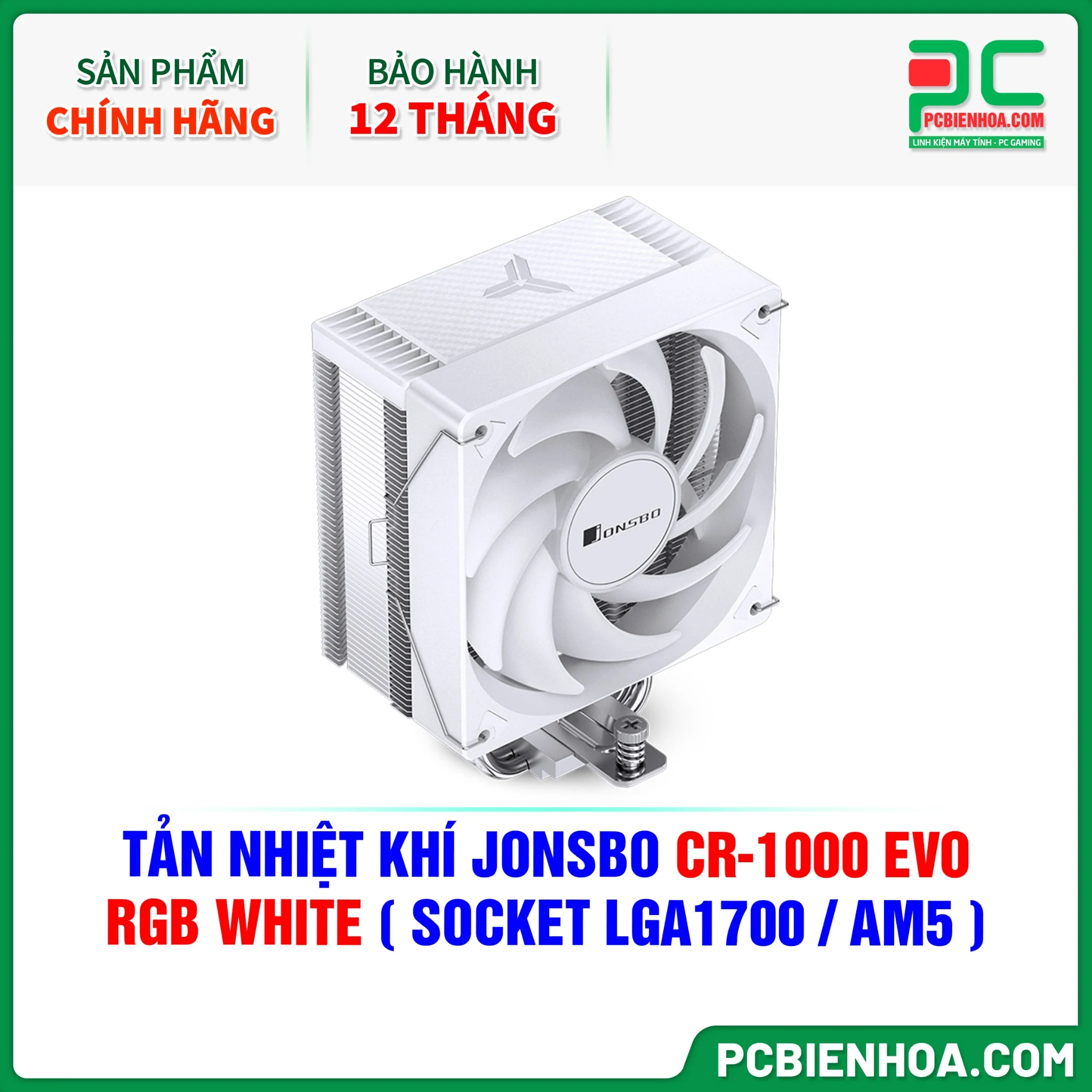 Tản nhiệt khí Jonsbo CR-1000 EVO ARGB White - NEW