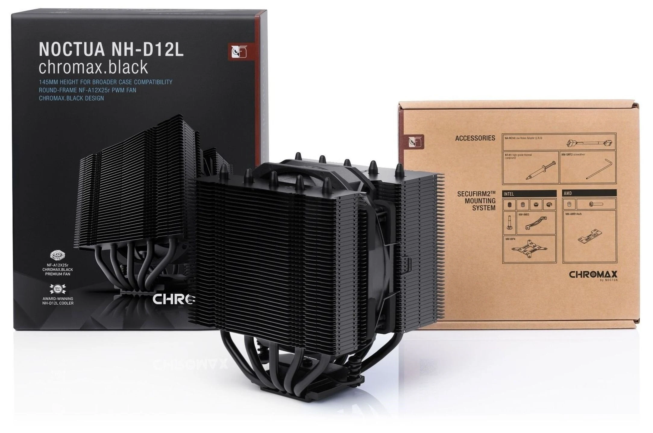 Tản nhiệt khí Noctua NH-D12L chromax.black - NEW