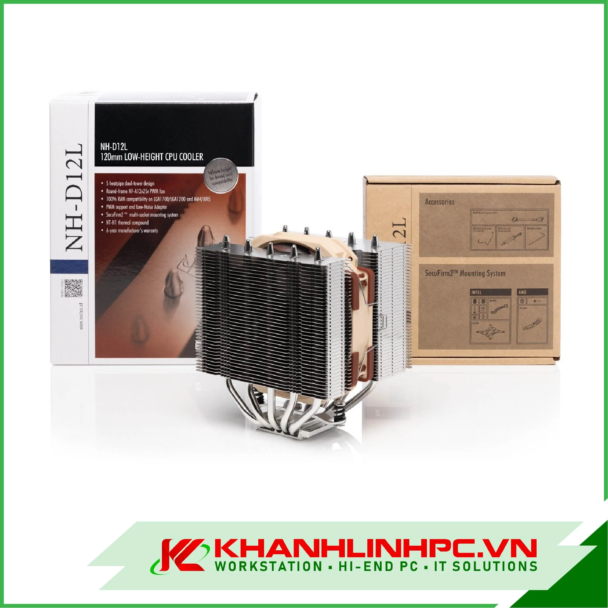 Tản nhiệt khí Noctua NH-D12L - NEW