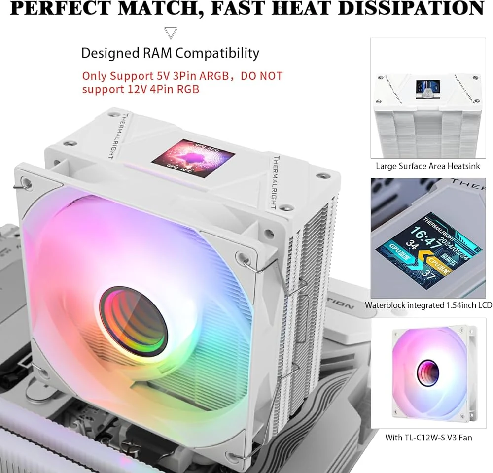 Tản nhiệt khí Thermalright Assassin Spirit 120 Vision ARGB - NEW