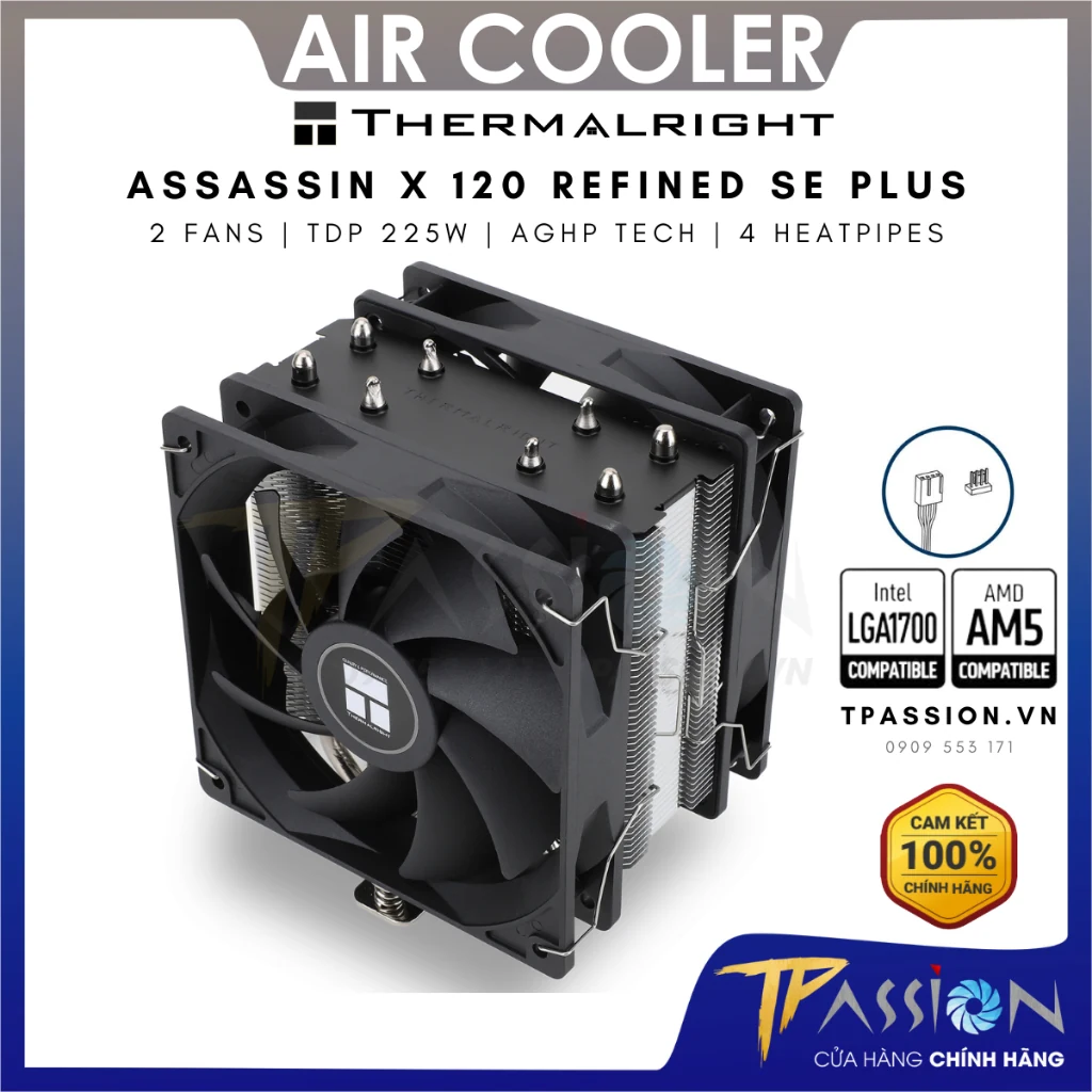 Tản nhiệt khí Thermalright Assassin X 120 Refined SE Plus - NEW