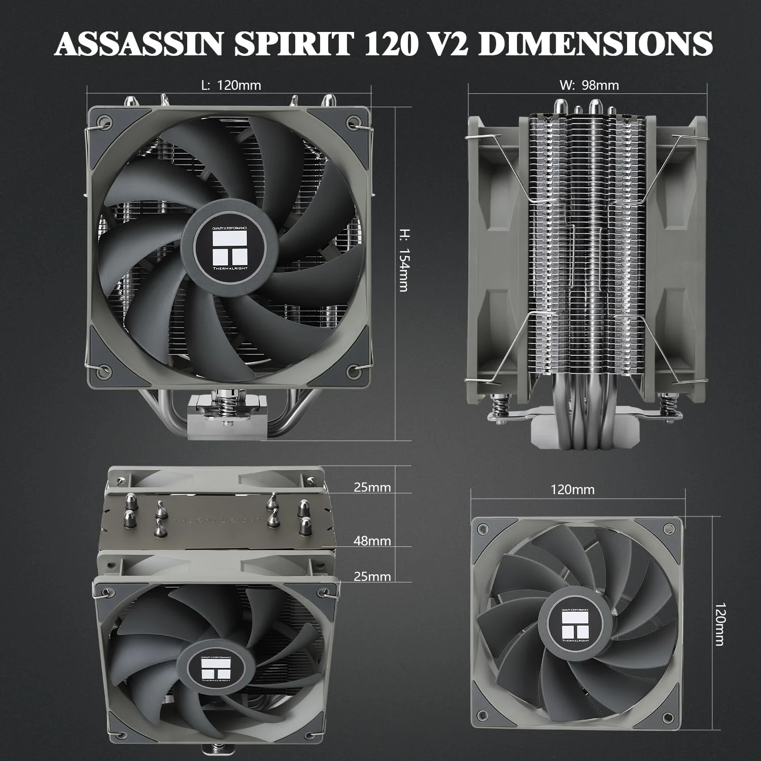 Tản nhiệt khí Thermalright Assassin X 120 V2 Plus - NEW