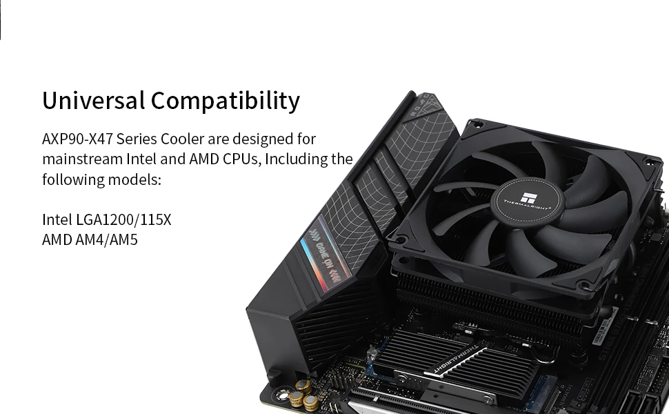 Tản nhiệt khí Thermalright AXP90-X47 Black - NEW