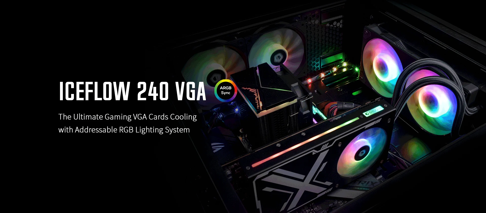 Tản Nhiệt Nước CPU ID-Cooling ICEFLOW 240 VGA ARGB - NEW