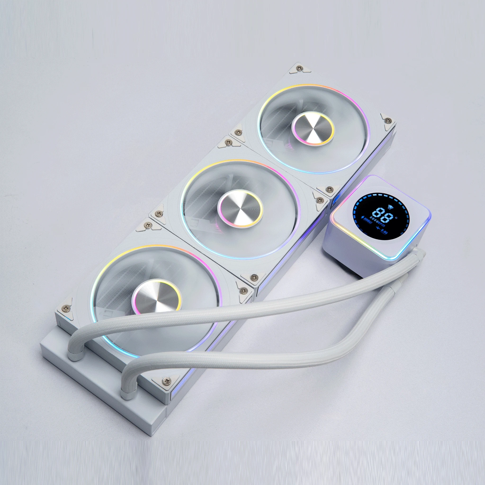 Tản Nhiệt Nước CPU Jungle Leopard AstroBeat 360 Digital ARGB White - NEW