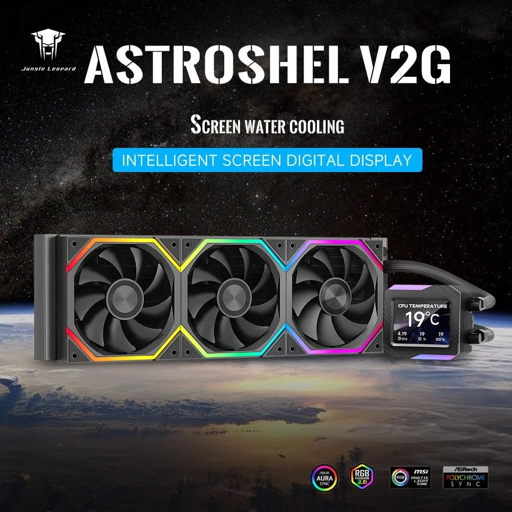 Tản Nhiệt Nước CPU Jungle Leopard AstroShel V2G 360 Black ARGB LCD - NEW