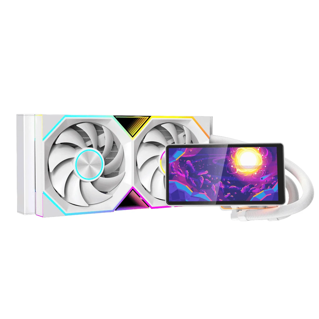 Tản Nhiệt Nước CPU Leopard Pro Flow 240 ARGB LCD White - NEW