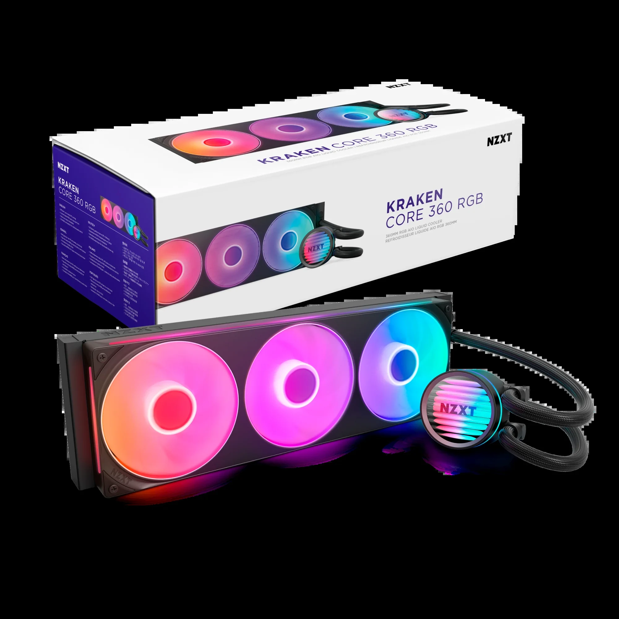 Tản Nhiệt Nước CPU NZXT Kraken 360 RGB White - NEW