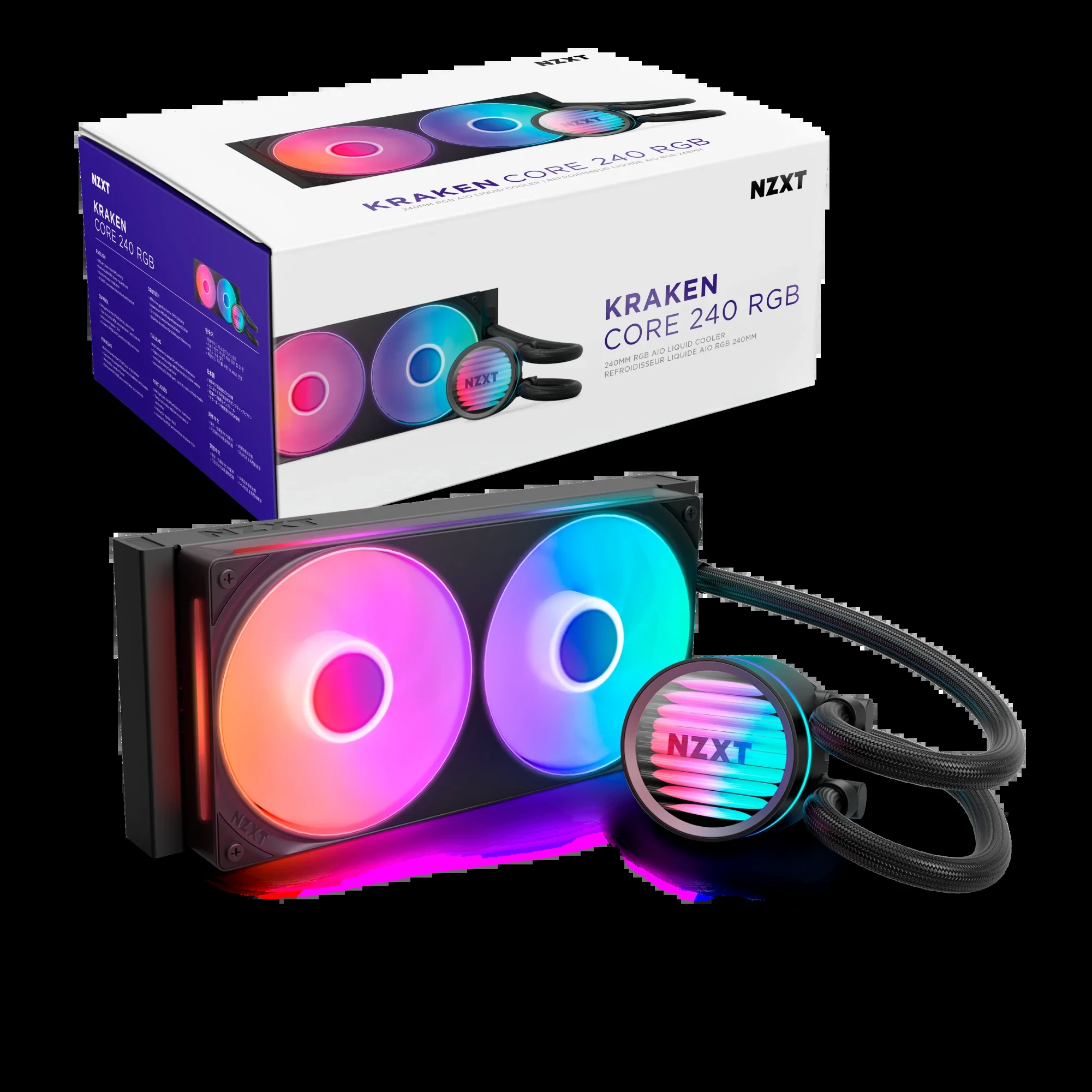 Tản Nhiệt Nước CPU NZXT Kraken Core 240 RGB White - NEW
