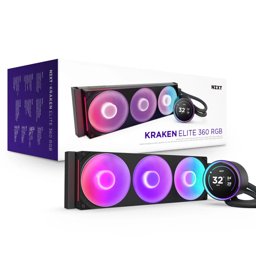 Tản Nhiệt Nước CPU NZXT Kraken Elite 360 RGB Black - NEW