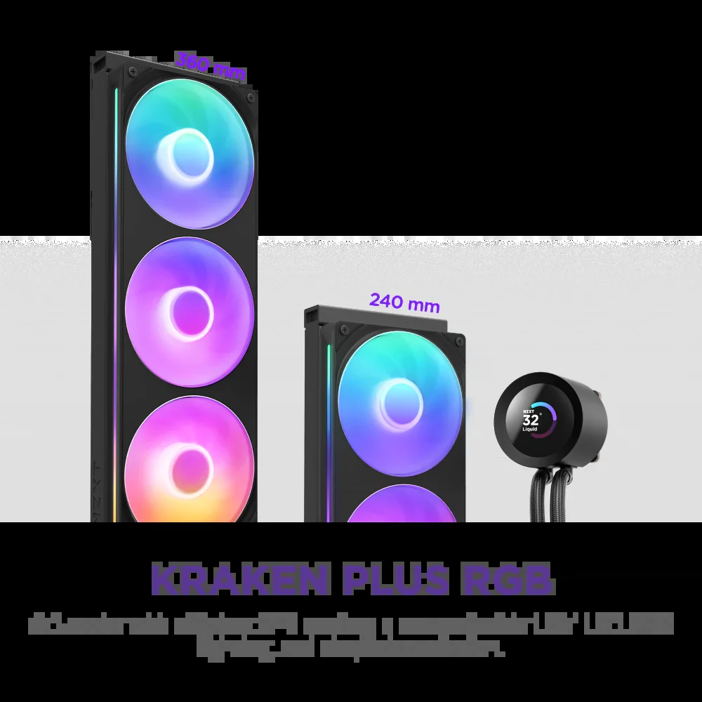 Tản Nhiệt Nước CPU NZXT Kraken Plus 360 RGB Black - NEW
