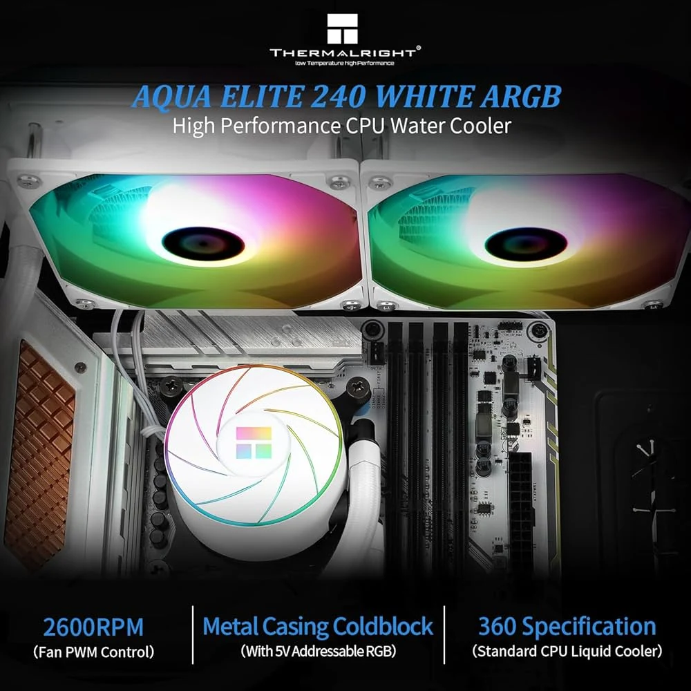 Tản Nhiệt Nước CPU Thermalright Aqua Elite 240 V5 ARGB WHITE EX LGA1700 - NEW