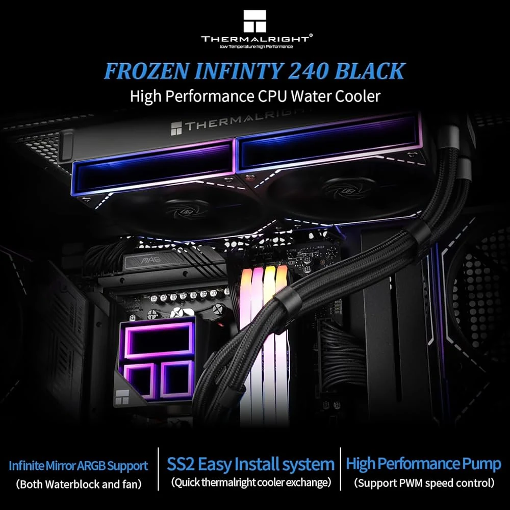 Tản Nhiệt Nước CPU Thermalright Frozen Infinity 360 BLACK - NEW