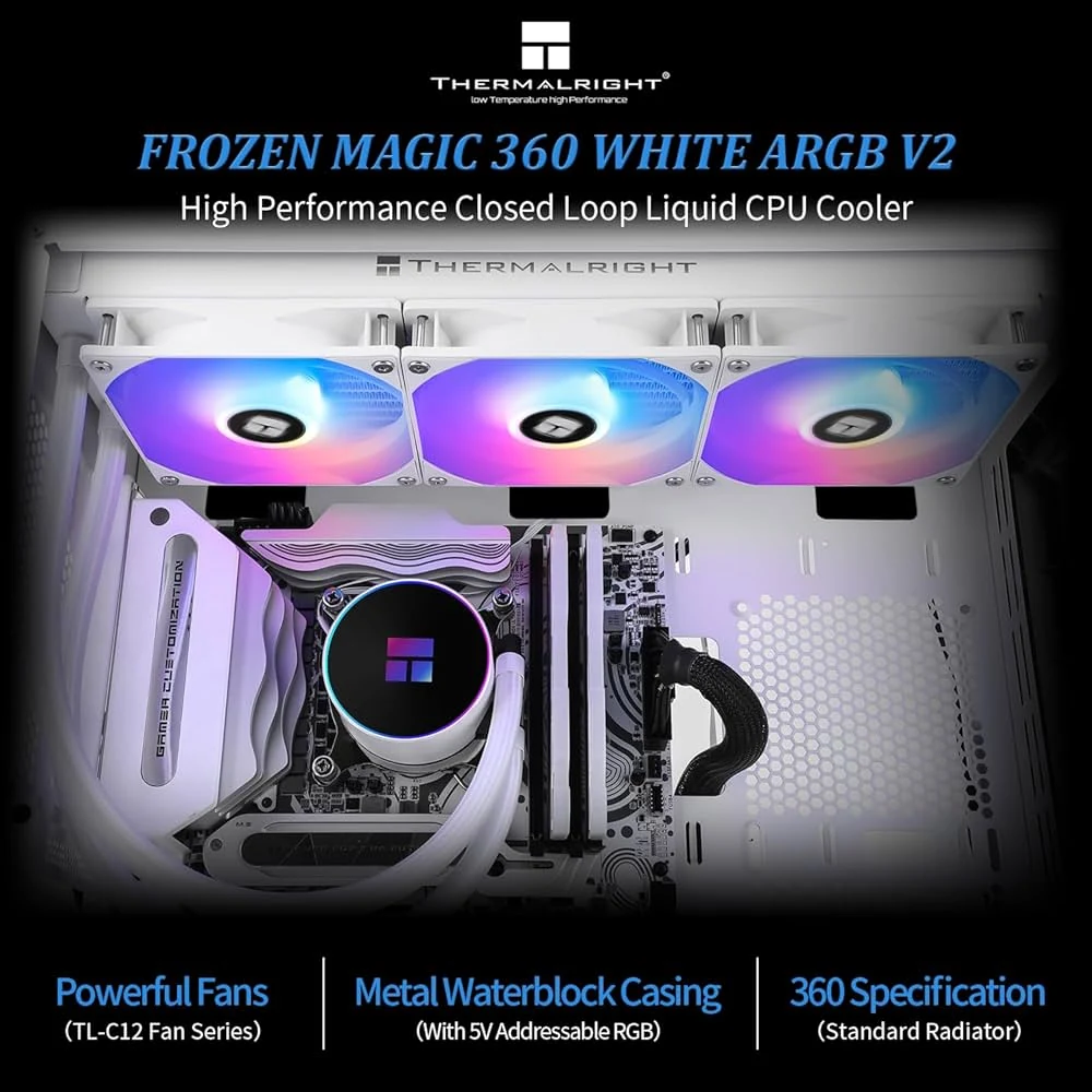 Tản Nhiệt Nước CPU Thermalright Frozen Magic 360 WHITE ARGB - NEW
