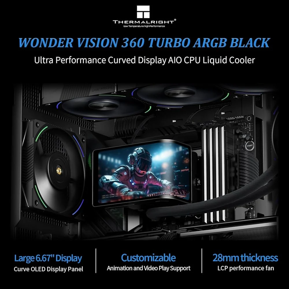 Tản Nhiệt Nước CPU Thermalright Wonder Vision 360 UB ARGB BLACK - NEW