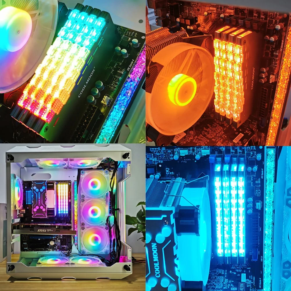 Tản nhiệt RAM Coolmoon RA-2 ARGB Sync Main / Hub - NEW