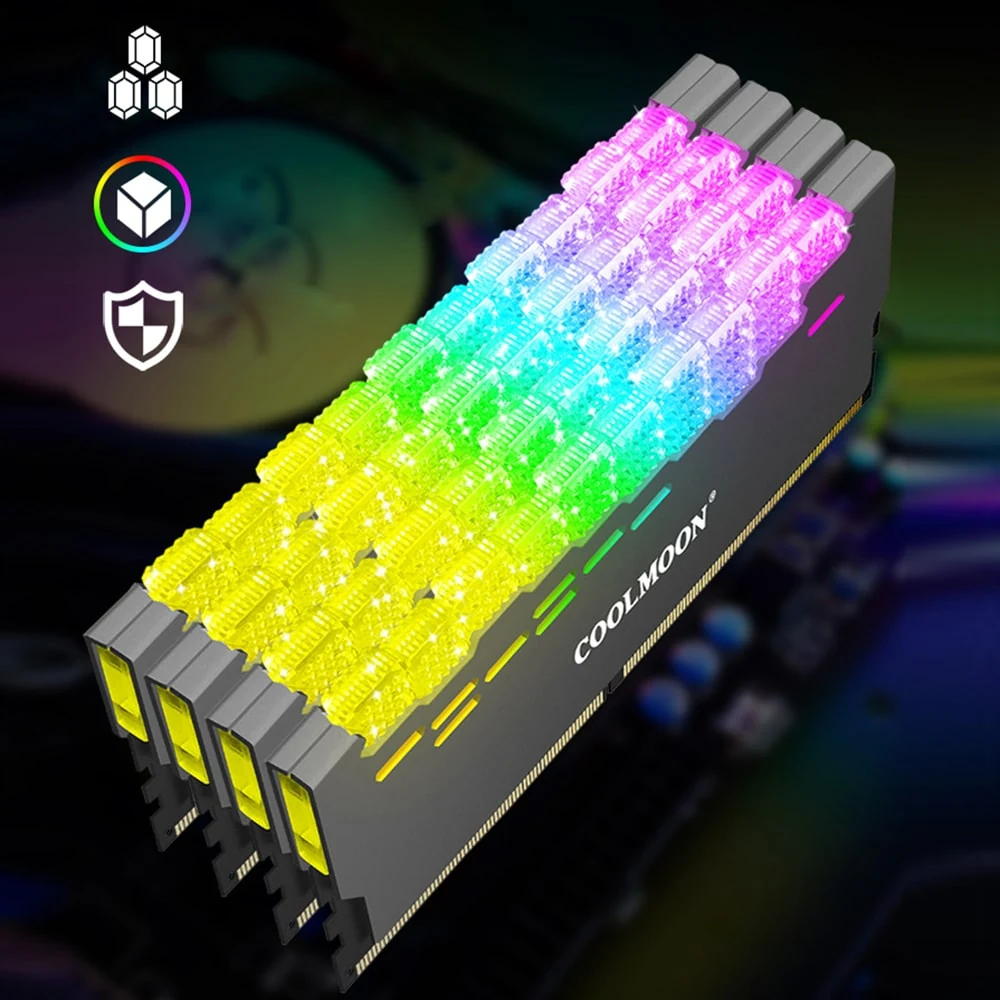 Tản nhiệt RAM Coolmoon RA-2 ARGB Sync Main / Hub - NEW
