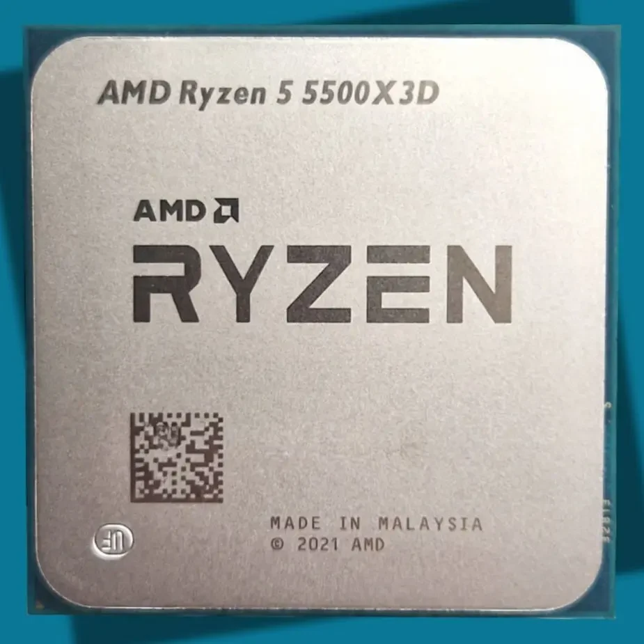 CPU AMD Ryzen 5 5500X3D - 6 nhân 12 luồng Max turbo 4,0GHz - AM4 - New Tray