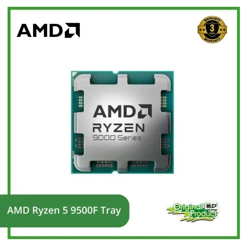 CPU AMD Ryzen 5 9500F - 6 nhân 12 luồng Max turbo 5,0GHz - AM5 - New Tray