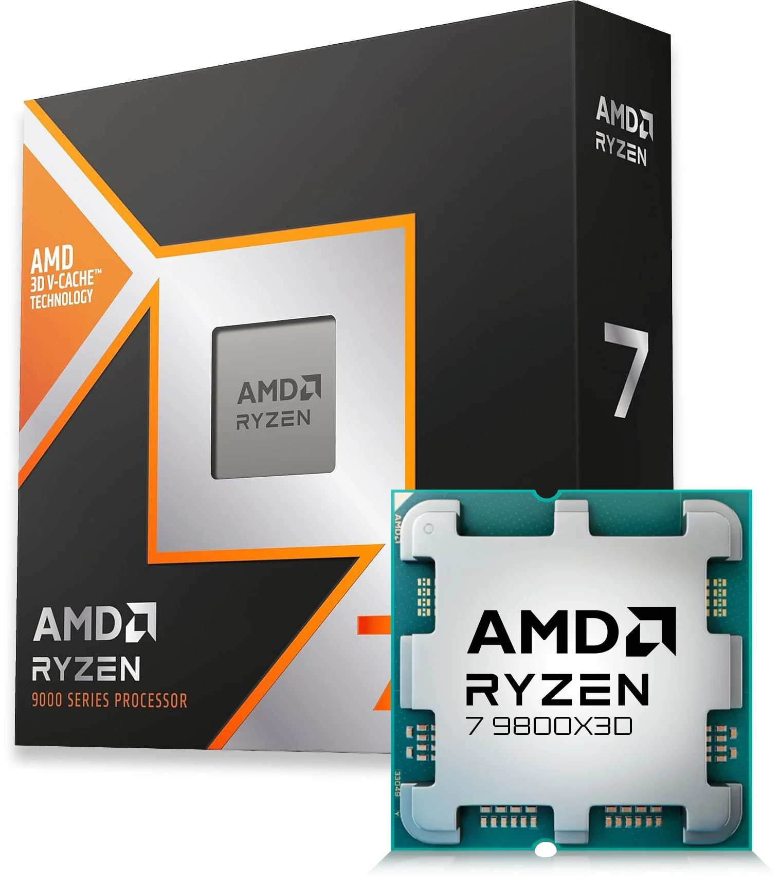 CPU AMD Ryzen 7 9800X3D - 8 nhân 16 luồng Max turbo 5,2GHz - AM5 - New Tray