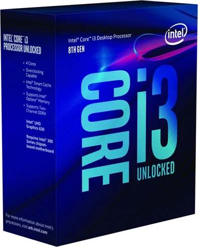 CPU Intel Core i3 8350K 4 nhân 4 luồng Max turbo 4,0 GHz - LGA 1151
