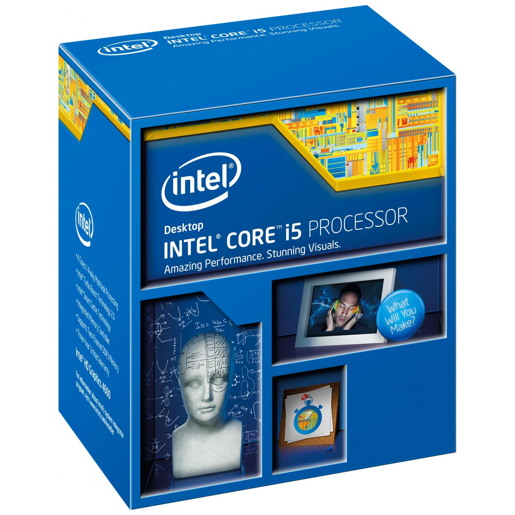 CPU Intel Core i5 7500 4 nhân 4 luồng Max turbo 3,8 GHz - LGA 1151