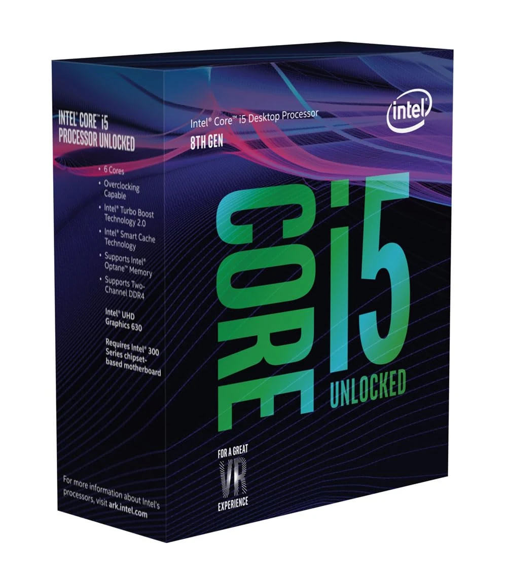 CPU Intel Core i5 8600K 6 nhân 6 luồng Max turbo 4,3 GHz - LGA 1151