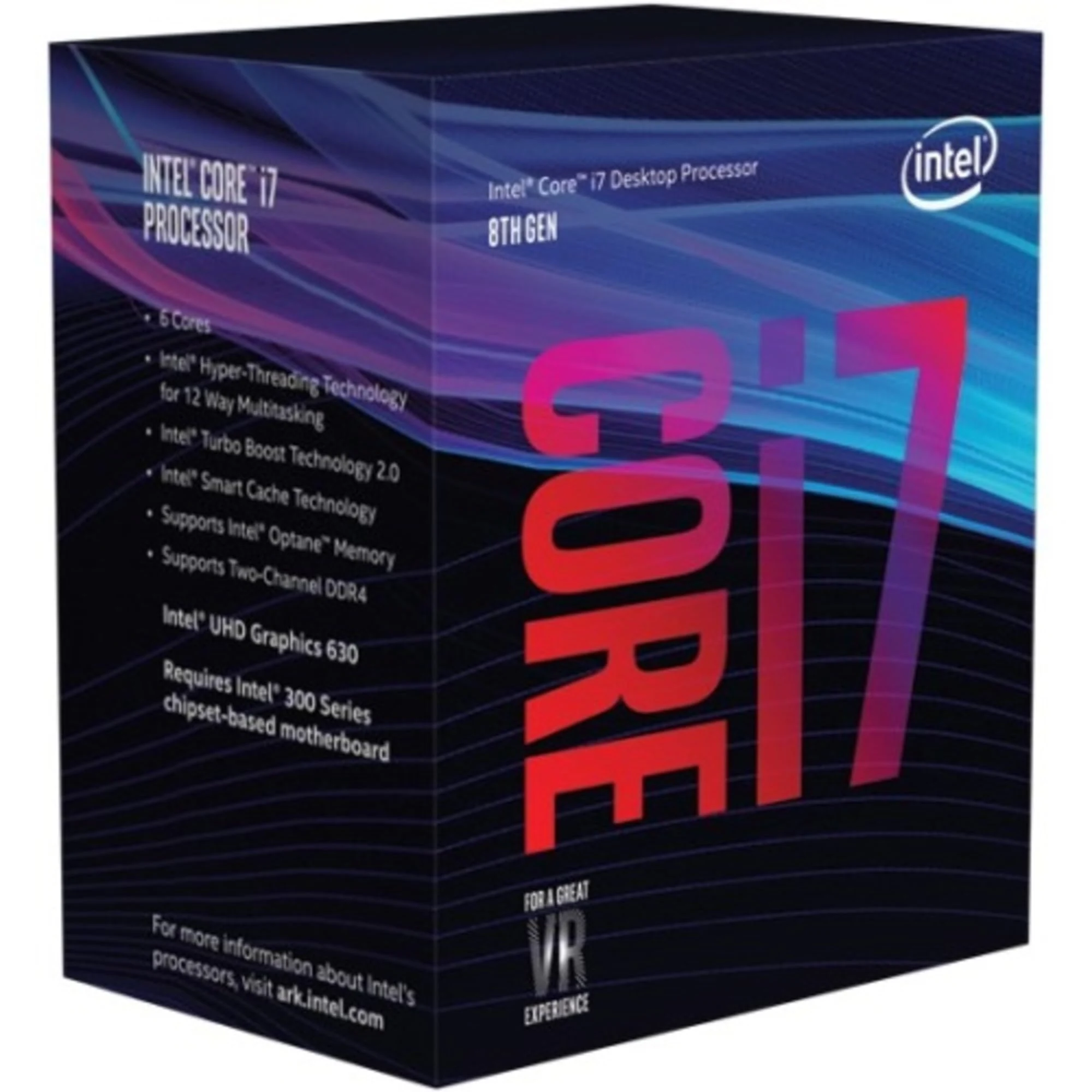 CPU Intel Core i7 8700 6 nhân 12 luồng Max turbo 4,6 GHz - LGA 1151