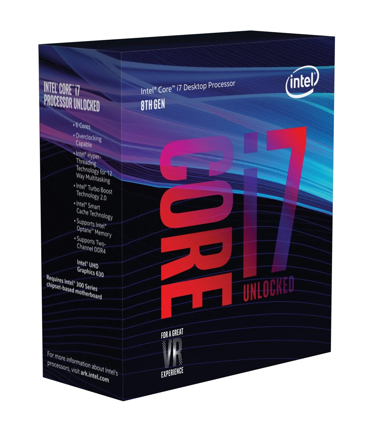 CPU Intel Core i7 8700K 6 nhân 12 luồng Max turbo 4,7 GHz - LGA 1151
