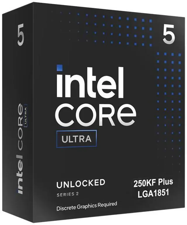 CPU Intel Core Ultra 5 250KF Plus - 18 nhân 18 luồng Max turbo 5.3GHz - LGA 1851 - New Tray
