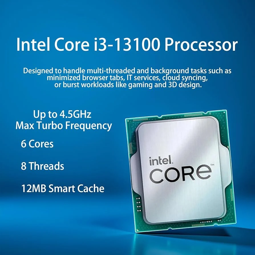 Intel Core I3 13100 - 4 nhân 8 luồng Max turbo 4.5GHz - LGA 1700 - New Tray