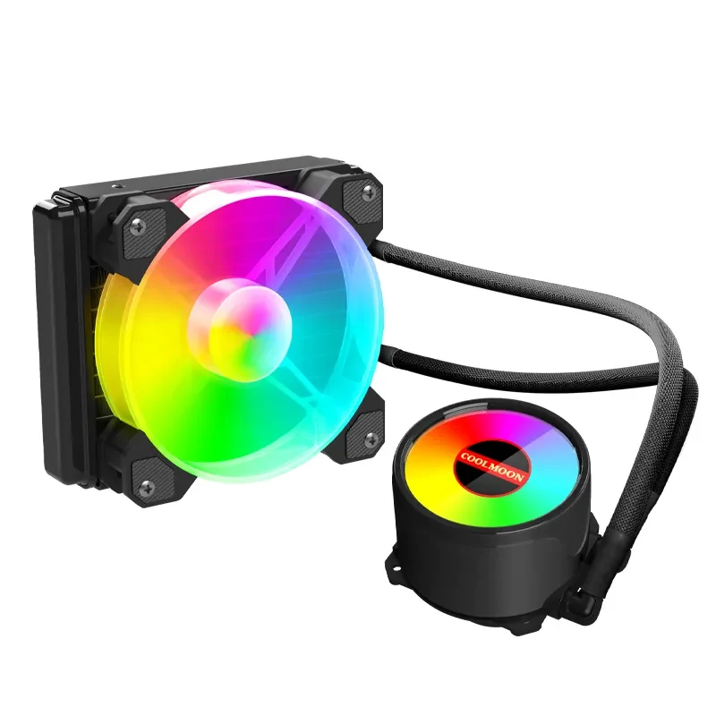 Fan Coolmoon 120 RGB Controller Triple Pack - Black - RGB - New