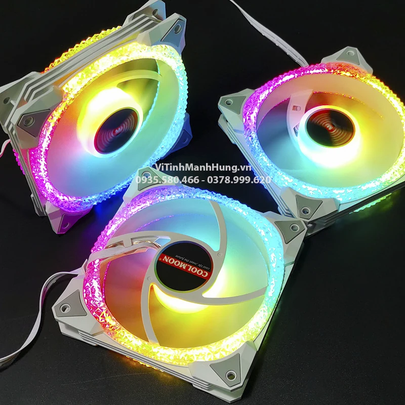 Fan Coolmoon AS2 ARGB - White - ARGB - New
