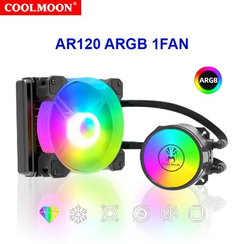 Fan Coolmoon DM1 ARGB Triple Pack - Black - ARGB - New