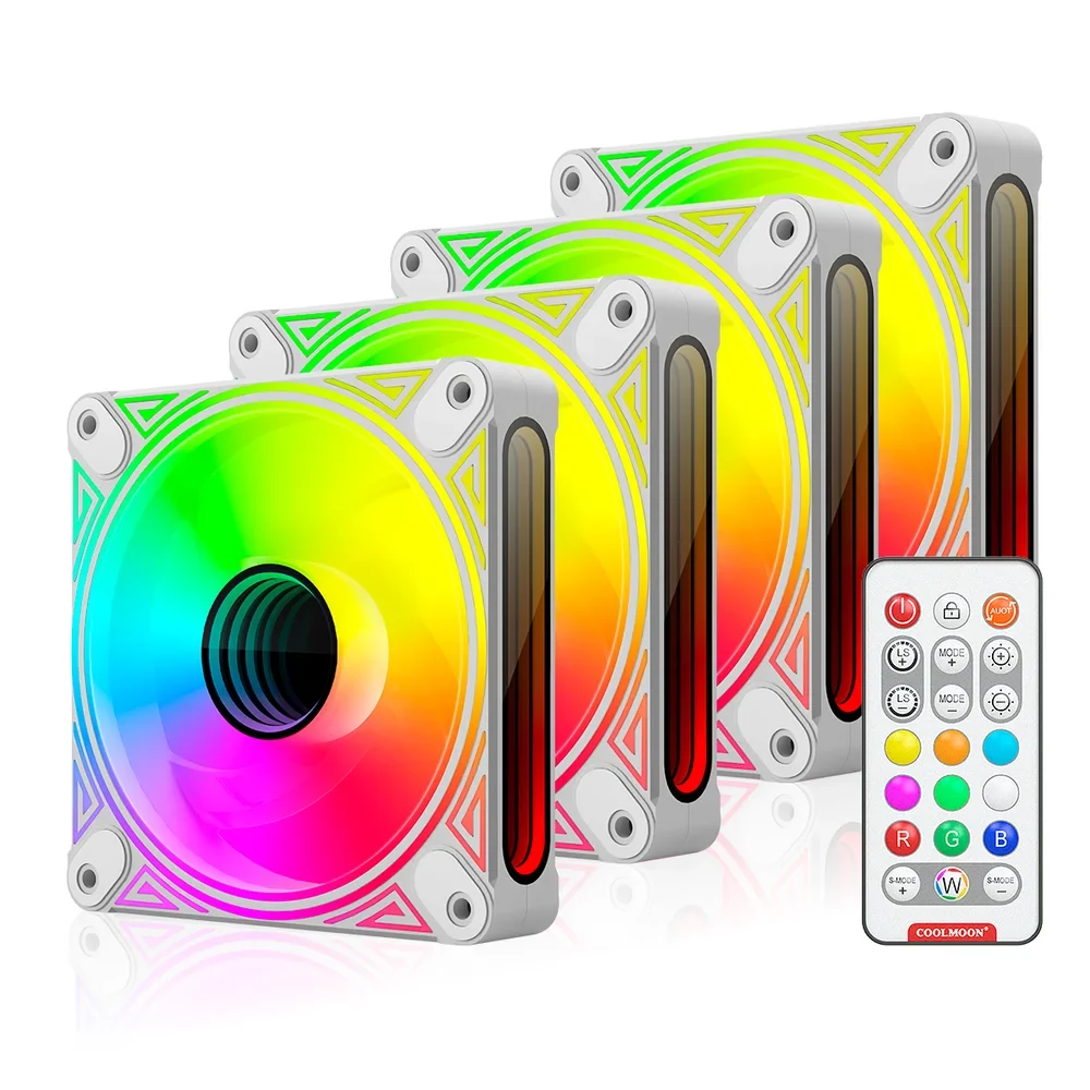 Fan Coolmoon DM1 ARGB Triple Pack - White - ARGB - New