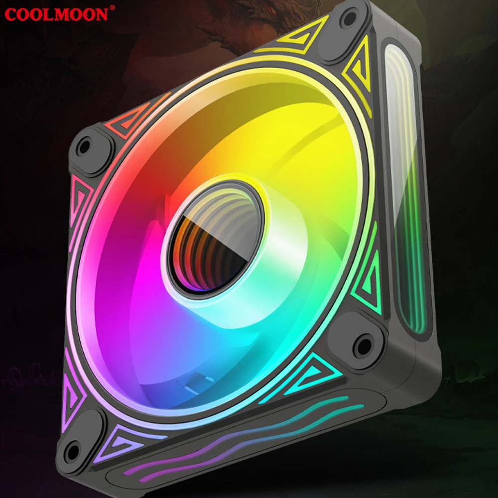 Fan Coolmoon F3 ARGB Reverse Blade - Black - ARGB - New