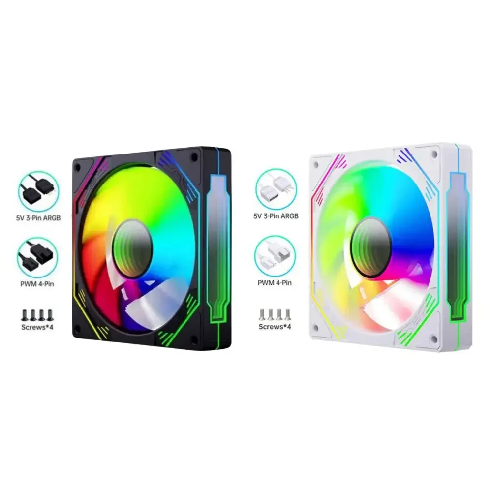 Fan Coolmoon F3 Pro ARGB - White - ARGB - New