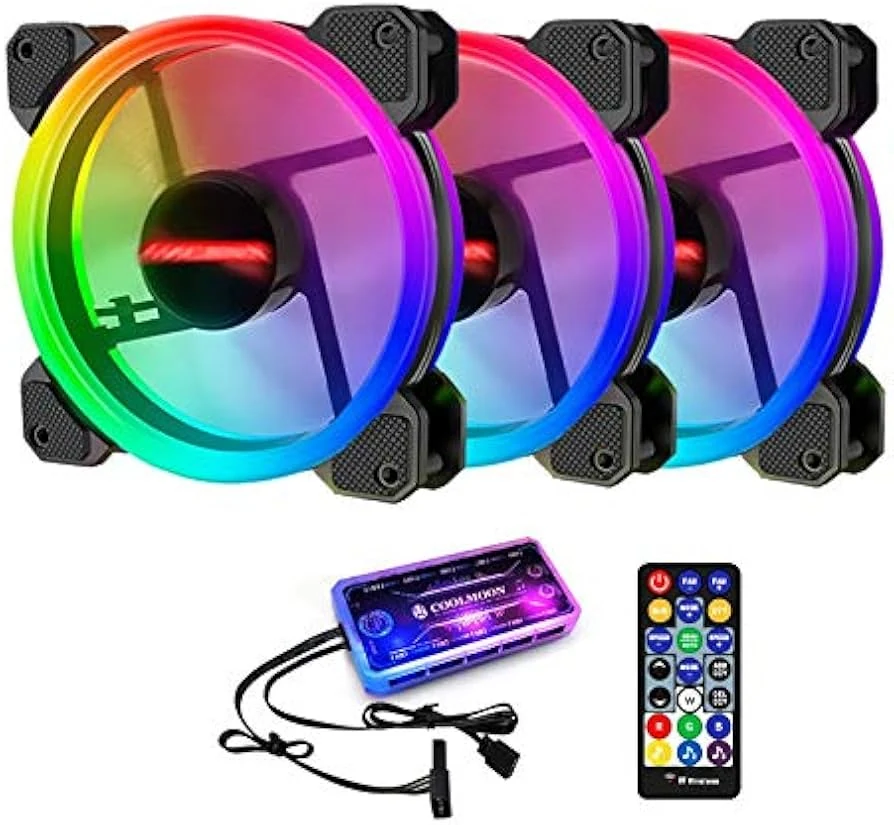 Fan Coolmoon K2 RGB - Black - RGB - New
