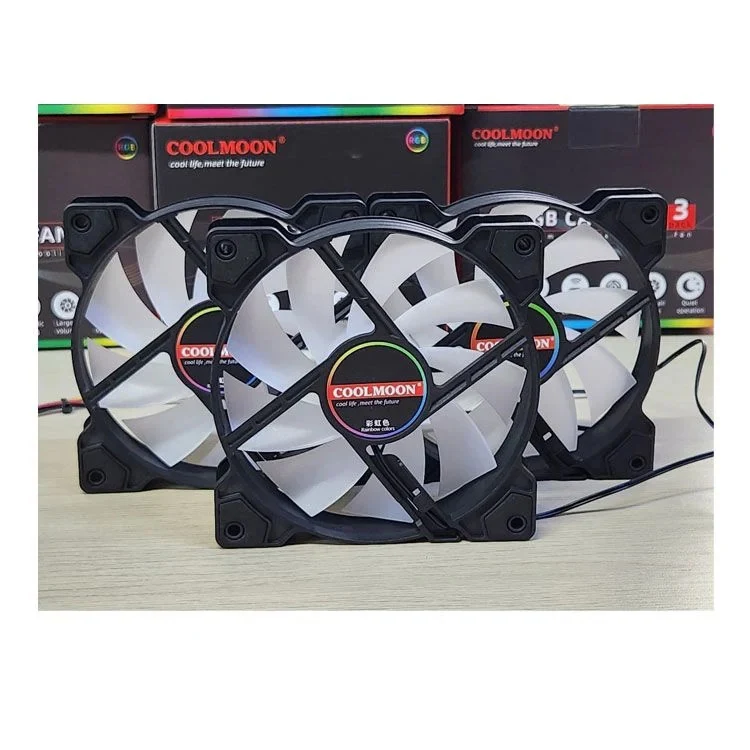 Fan Coolmoon K2 RGB Triple Pack - Black - RGB - New
