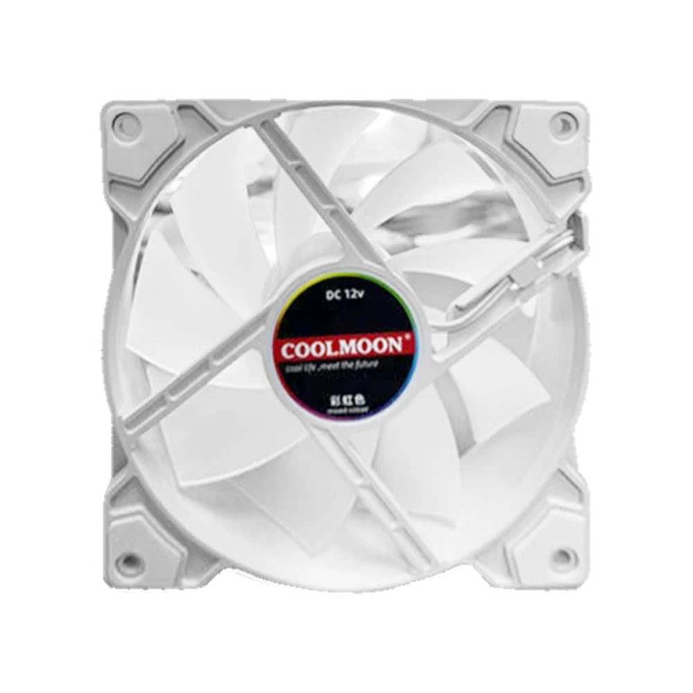 Fan Coolmoon K8 RGB Triple Pack - White - RGB - New