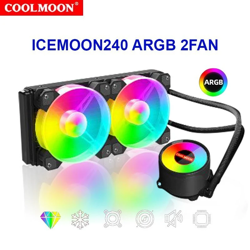 Fan Coolmoon M2 RGB - Black - RGB - New