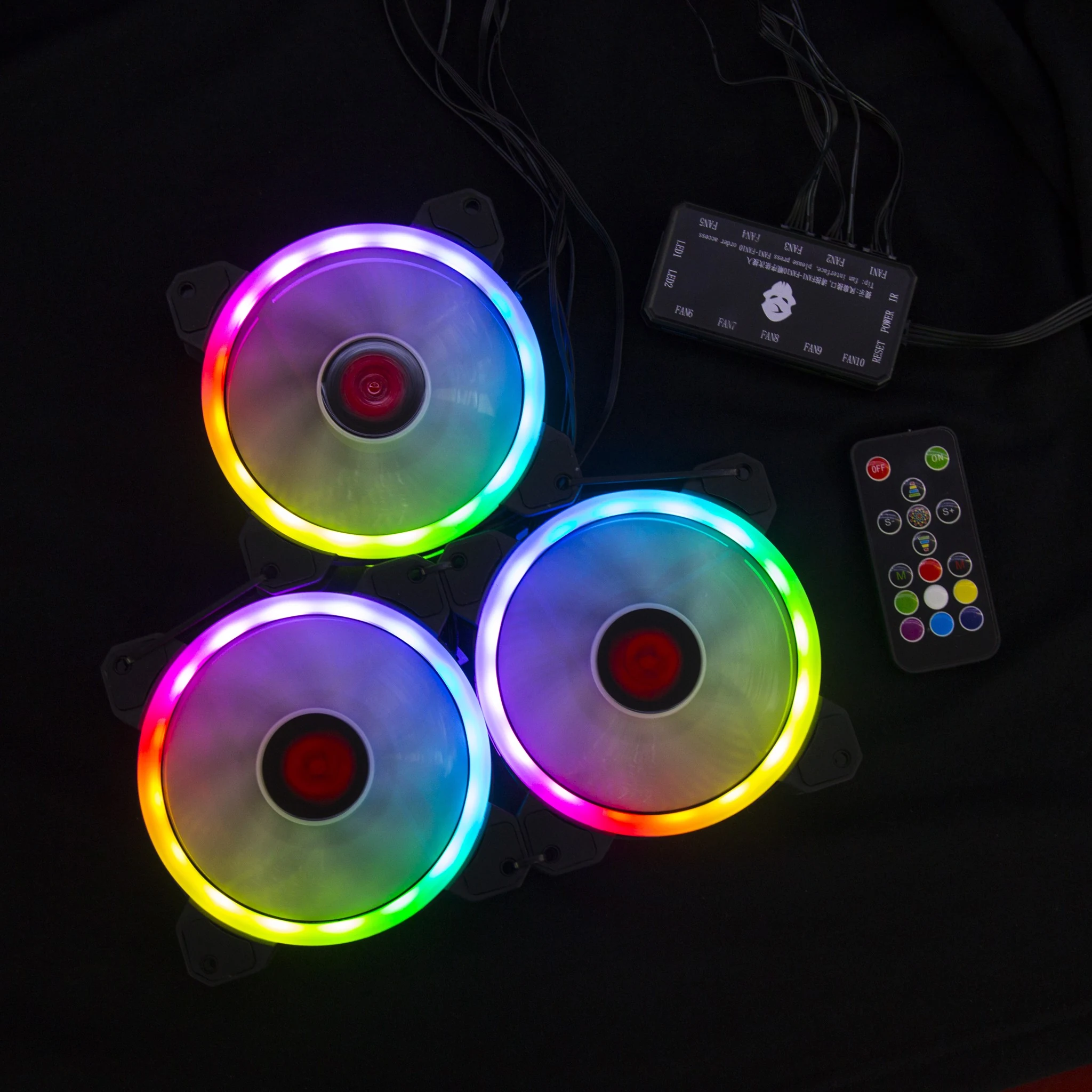Fan Coolmoon M2 RGB - White - RGB - New