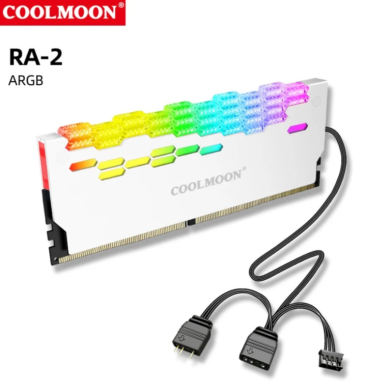 Fan Coolmoon M2 RGB - White - RGB - New